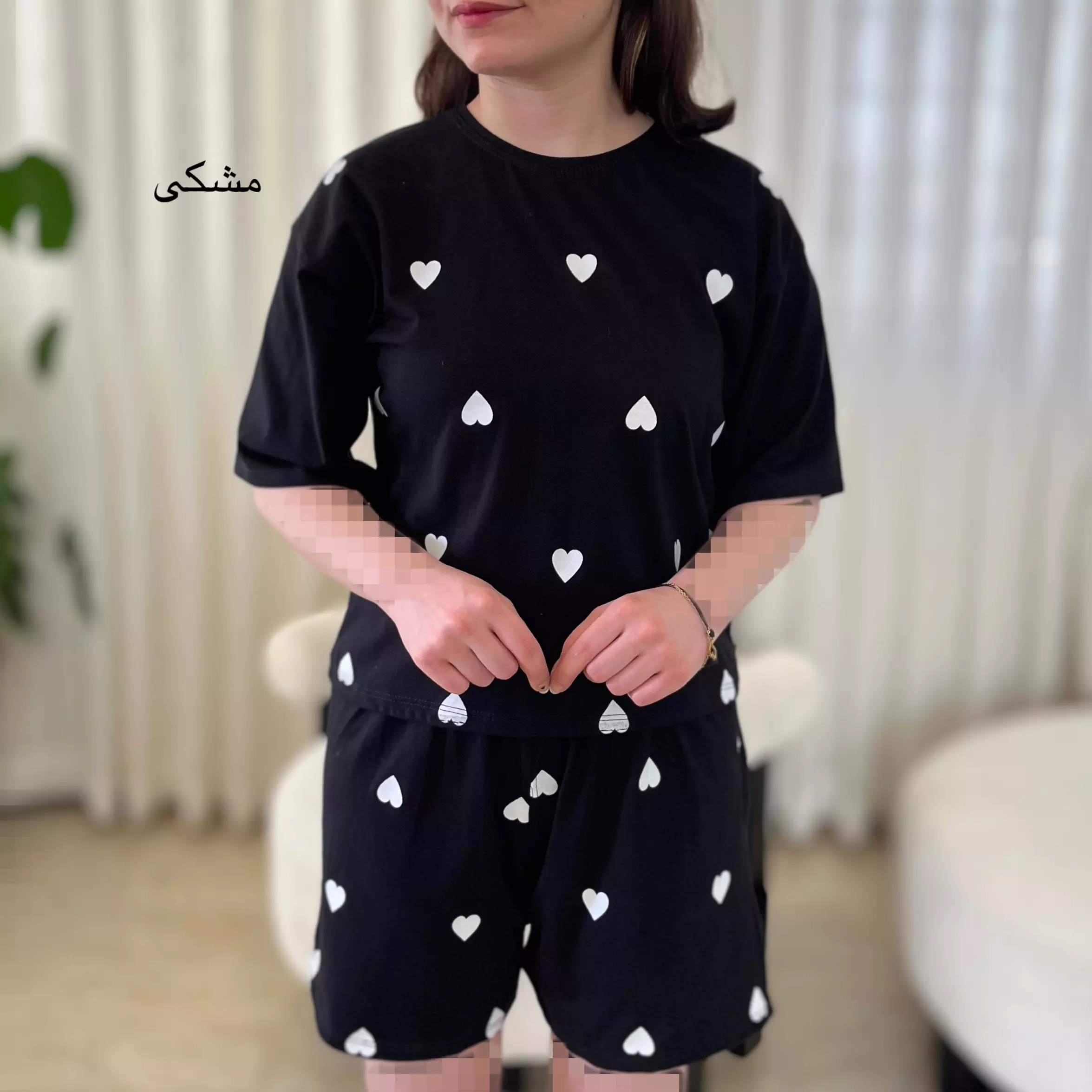 ست کراپ شورتک قلب 008158082